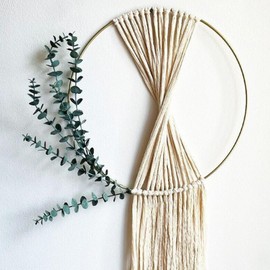 Wooden Hoops for Crafts, Round Wall Dangling Crafts, Set of 10 Reusable Parties Supplies, Wreath Making Tool for Wedding, Christmas, Birthday