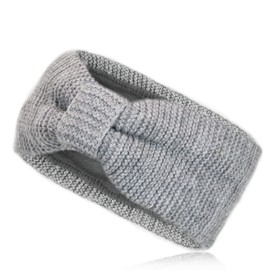 Vanessa & Melissa SB1015 Ladies’ Knitted Bow Headband, Lined with Warm Fleece -