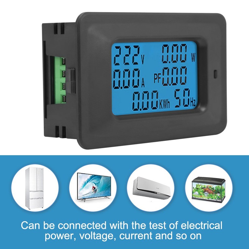 Electricity Meter Voltage Tester LCD Display Digital Voltage Multimeter 6