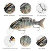 5PCS Lifelike Fishing Lures – Multi-Jointed Swimbait for Bass, Trout,