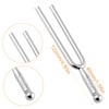 Set of 2 Tuning Forks Including A440 Hz Stainless Steel