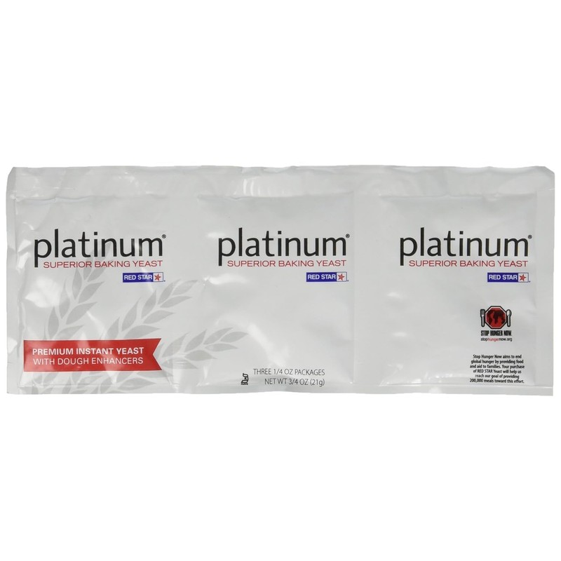 Red Star Platinum Premium Instant Yeast with Dough Enhancers -
