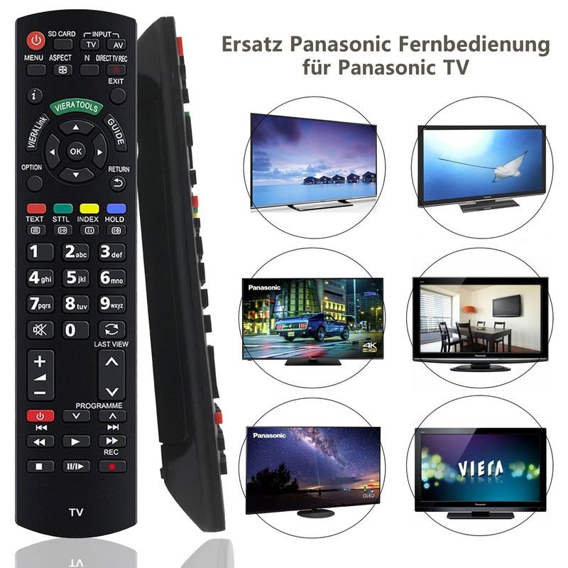 Replacement Panasonic Remote Control N2QAYB000487 for Universal Remote Control Panasonic