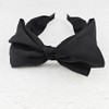 Black Big Bowknot Headband Bows Head Bands Wide Knotted Headbands