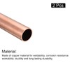 sourcing map Copper Tube, 15mm OD 1mm Wall Thickness 150mm