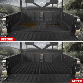 MoGerTor Bed Mat Liner for Ranger XP 1000, TPE Rear Cargo Bed Mat All Weather Protector Rubber Truck Slush Liner for Polaris Ranger XP 1000 Crew 2018-2024 Accessories