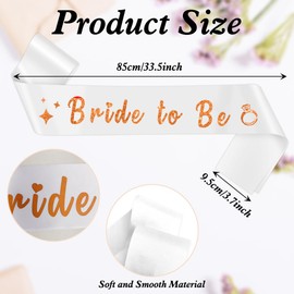 Bride to Be Sash Wedding Party Decorations White Wedding Favours Hen Party Decoration Bride to Be Gifts Wedding Gifts for Wife Party Dress Decorations Hen Party Sashes Bridal Shower Bride Gifts Friend
