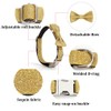YSHOME&PET Bling Dog Collar with Bow Tie, Adjustable Bowtie Dog