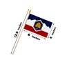 New Utah State Handheld Stick Flag 4x6 Inch 12 Pack