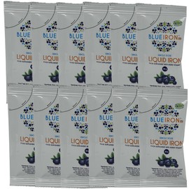 Blue Iron Original Liquid Iron Supplement ‒ Single-Dose 30 g Sachets (12) ‒ Fast-Absorbing, Delicious Formula for Healthy Iron Levels