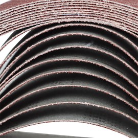Timunr 10Pcs 4 x 24 Inch Sanding Belts, 36 Grit Aluminum Oxide Sandpaper Sanding Belts, Fit for Various Sanders and Grinders