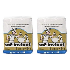 LeSaffre Saf-Instant Yeast, Gold, 1 Pound, (Pack of 2)