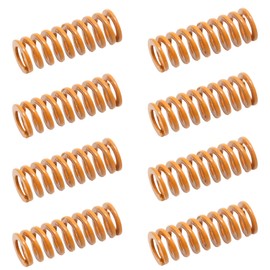 Pine & Linen 8 Pack Yellow 8mm*25mm/0.31"*1" Heating Bed Compression Spring, Stable Leveling Spring for Creality Ender 3/3 Pro / 3 V2, etc.