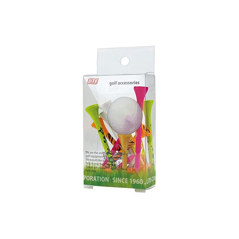 Light Golf Tee T-143 B (020) Design Tee Wood Tee