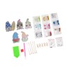 DIY Rhinestone Painting Keychains Cute Dwarfs Shape Stress Relief Improve
