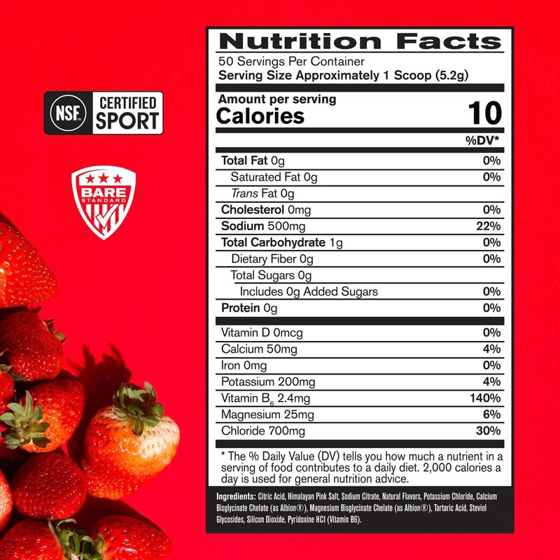 BARE PERFORMANCE NUTRITION BPN Electrolytes Hydration Drink Mix | Sugar