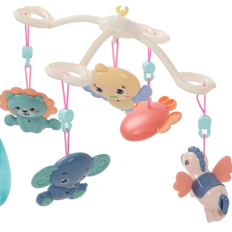 Baby Crib Mobile with Music Lights 360 Degree Rotation Timing