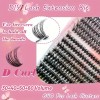 804 Extensiones De Pestañas Postizas Kit Maquillaje Completo