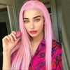 AFBeauty Pink Lace Front wigs for Women Peach Pink Synthetic