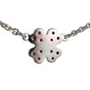 ZIKLARS Bohemian Garnet Four Leaf Clover Necklace