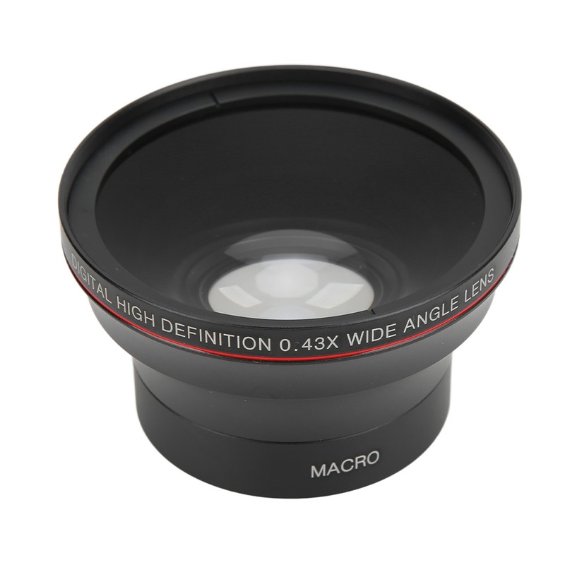 52mm 0.43X Wide Angle Lens Optical Glass Camera Lens with