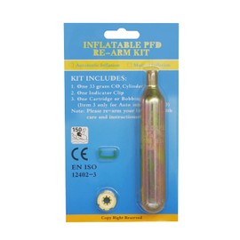 Wild Scene Life Jacket, Vest, Type, For Kids, Sea, Fishing, Automatic Inflating, CE Certified, Domestic Aftermarket Support Compatible (Replacement Cylinder, For Kids, Automatic Inflating Only)