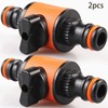 ZYWUOY 2pcs Quick Release Shut-Off Valve Plastic Hose Pipe Faucet