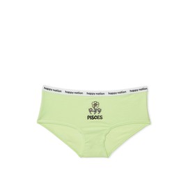 Happy Nation Comfy Cotton Logo Hipster Underwear, Bright Lime, Large