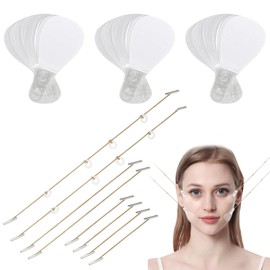 80Pcs Facelifting Tape,Face Lifting Tape Augentapes Augen Eye Facetape Lift Tapes Gesicht Dünne Gesicht Aufkleber Lift Band Unsichtbare V-Form Gesicht Make-Up Gesicht Lift Werkzeuge Für Gesicht