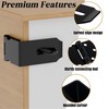 KIMIWISE 5 Inch Door Hasp Latch, 90° Right Angle Heavy