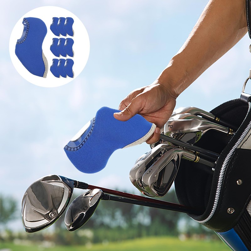 Outanaya 10Pcs Neoprene Putter Cover Golf Club Protector for Iron