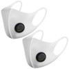 NUÜR 2 Pcs Reusable Face Mask, with Air Valve and