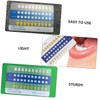 minkissy Sets Supply Kit Tooth Shade Cards Pvc Simple Light
