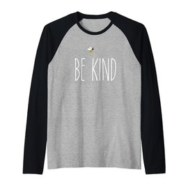 Rae inspired Dunn love bumble bee kindness matters be kind Raglan Baseball Tee