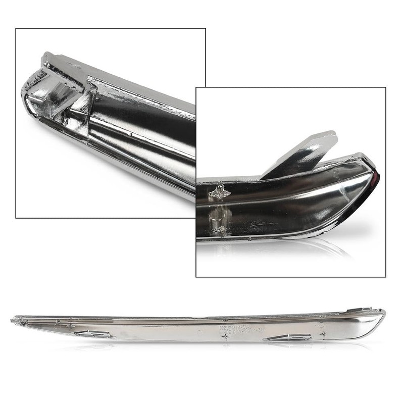 G-PLUS Front Lower Bumper Trim Molding Chrome Compatible with Chevy
