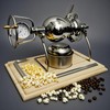 340ML Mini Chinese Popcorn Maker, Hot Air Stainless Steel Popper