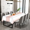 Dokeno Pack of 2 Rose Gold Polka Dot Tablecloths, Waterproof