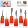 Nail Drill Bits, 6 Pieces Nail Drill Set, Nail Cutter