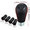 Abfer 6 Speed Shift Knob Leather Stick Shifting Lever Handle