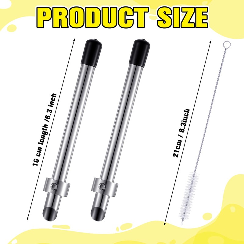 Lasnten 2 Pack Straw Puncher for Plastic Lids Lemonade Cups,