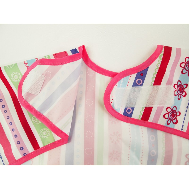 Bumkins Sleeved Bib, Easy Wipe, Soft, Lightweight, Machine Washable and