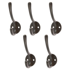 Hammer and Tongs - Hat & Coat Hook - W25mm x H80mm - Black - Pack of 5