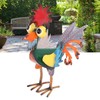 Rooster Statue Figures Ornament Metal Rooster Display Model Toy for