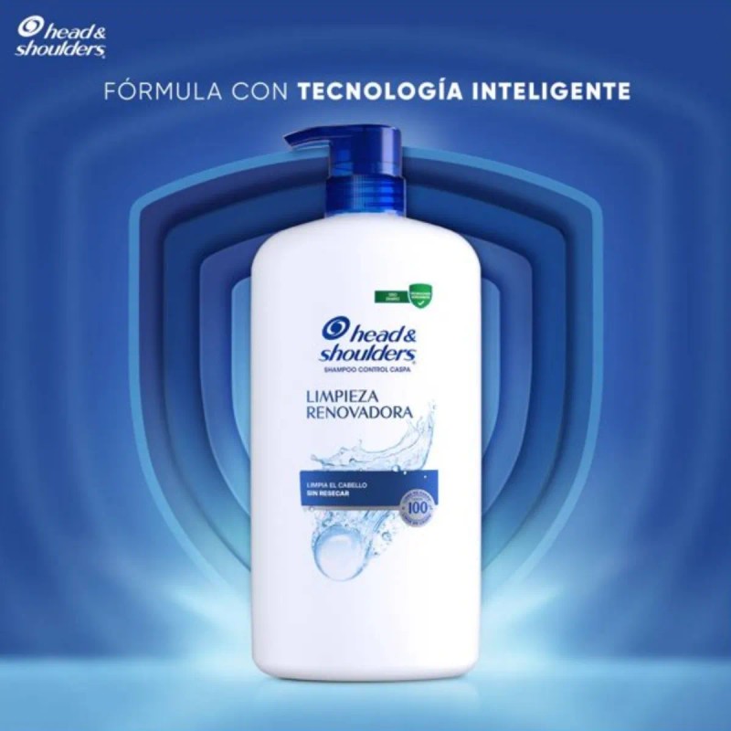 Shampoo Head And Shoulders Limpieza Renovadora Anticaspa 1lt