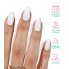 Pure White Coffin Press on Nails Medium - GJZEZ Soft