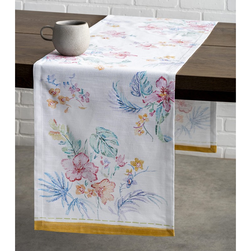 Maison d' Hermine Tablerunner 100% Cotton Decorative Easter Tablerunners Washable