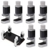 Pack of 6 Adjustable Metal Clamp Attachment: LCD Display Clamp