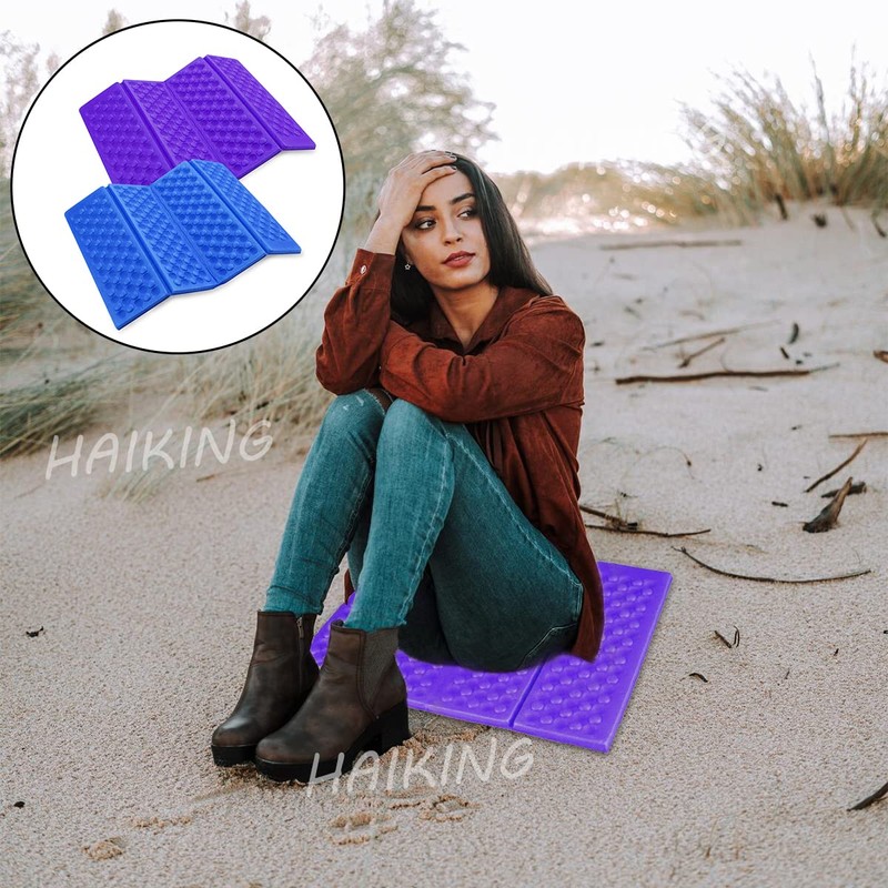 Foldable Seat Cushion, 2 Pcs Waterproof Foam Sitting Pad for