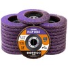Shawya 20 Pack Ceramic Flap Discs 4 1/2 for Angle