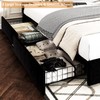 VECELO Full Size Upholstered Platform Bed Frame with 4 Storage